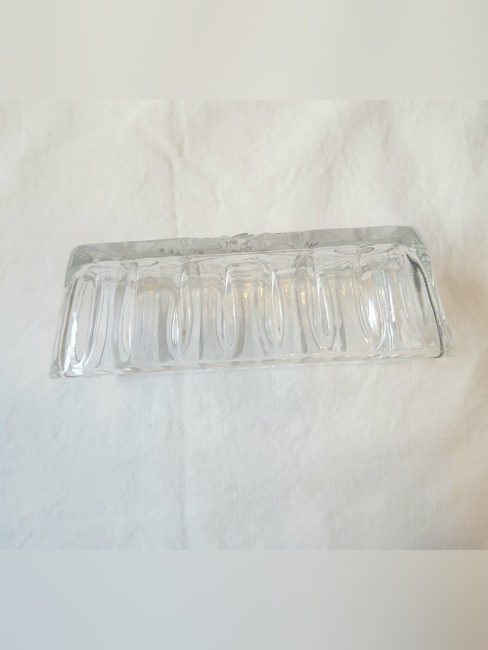 Vintage Anchor Hocking Clear Glass Butter Dish - Picture 7 of 7